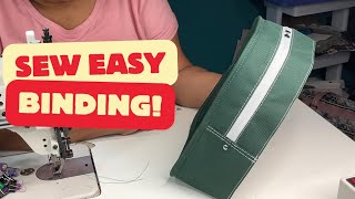 Easy Binding for Bag Making [upl. by Elbart]