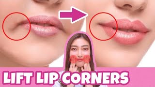 Lift Lip Corners Fix Droopy Mouth Corners Fat Around The Mouth Sagging CheeksNO SURGERY [upl. by Ivy]