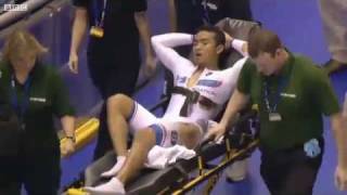 Final 2011 Manchester Track Cycling World Cup  Amazing Azizul finish with a splinter [upl. by Powder]