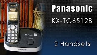 Panasonic KXTG6512B DECT 60 Cordless Phone [upl. by Yroffej586]