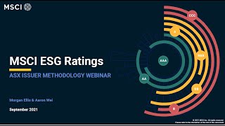 MSCI ESG Ratings methodology [upl. by Enywad907]