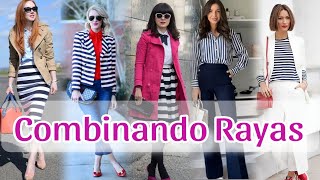 Moda Mujer 2024 Como Combinar Prendas de Raya Looks de Moda y Tendencia✅️ [upl. by Balough]