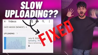 How to Upload Videos on YouTube Faster  Slow Uploading Issue on YouTube [upl. by Eniwtna]