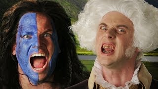 George Washington vs William Wallace Epic Rap Battles of History [upl. by Rustin873]