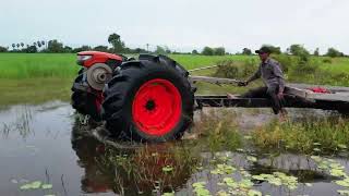 Drive a Kubota ZT 180 to play in the water Farmer tractor Kubota [upl. by Alver]