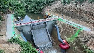 Construction of mini hydroelectric power plant with two Francis turbines [upl. by Dloraj]