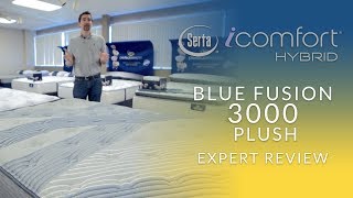 Serta iComfort Hybrid Blue Fusion 3000 Plush Mattress Expert Review [upl. by Ahsal]