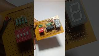 using 7447 ic Decoder seven segment Display circuit shorts video [upl. by Lowis259]