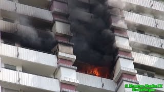 E  EINSATZDOKU HOCHHAUSBRAND IN SINDELFINGEN  Großalarm für die Feuerwehr im Landkreis BB [upl. by Modie]