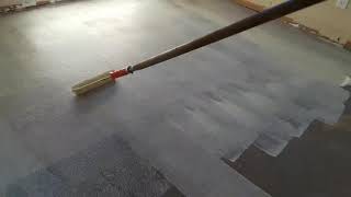 How to put glue and installation carpet tile [upl. by Htor423]