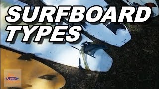 Different Surfboard types A Beginner Tutorial [upl. by Elletnahc]