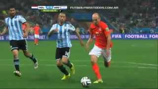 Un cierre salvador de Mascherano Argentina vs Holanda Mundial Brasil 2014 [upl. by Kendall]