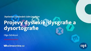 Projevy dyslexie dysgrafie a dysortografie  Učíme online 126 [upl. by Yngiram]