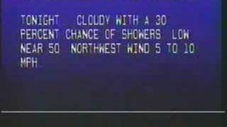 TWC Local Forecast amp Radar Sept 1987 [upl. by Siramaj955]