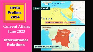 IR  UN Peacekeeping Indias Role and Suez Canal  Current Affairs Prelims 2024 [upl. by Trev]