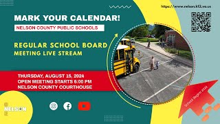 NCPS  Regular School Board Meeting  August 15 2024 [upl. by Corina]