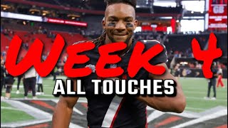 Bijan Robinson Week 4 All Touches [upl. by Eidda247]