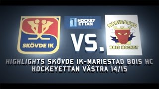 Skövde IK  Mariestad BoIS HC 24 Billingehov 20141210 201415 HockeyEttan Västra [upl. by Yvi]