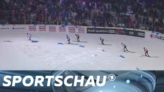 Nordische SkiWM Frenzel und Rydzek sprinten zum Sieg  Sportschau [upl. by Vance]