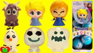 Genie Opens Frozen Mashems Series 3 Elsa Anna Marshmallow [upl. by Ul418]