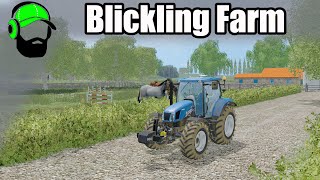 Farming Simulator 15  Blickling  Harvesting rye [upl. by Block697]