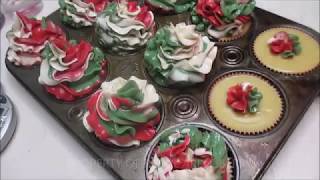 Making Christmas Soap Cupcakes [upl. by Ama]