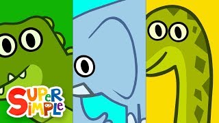 Turn amp Learn ABCs  ANIMALS  ​​🌈 Super Simple ABCs [upl. by Nevets]