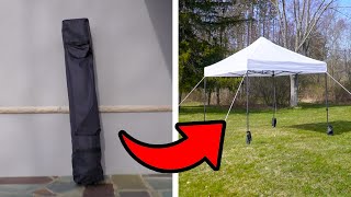 How To Assemble The Yaheetech Canopy Tent  First Impressions [upl. by Eniamzaj]