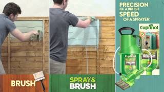 Cuprinol Spray amp Brush Painting Demo [upl. by Hsetim]