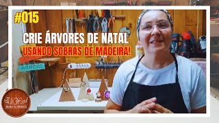 015  Ideias Para O Natal Como Fazer Árvores de Natal com Sobras de Madeira [upl. by Quigley]