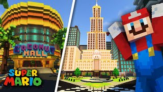 Super Mario Minecraft HIDE AND SEEK Coconut Mall  New Donk City [upl. by Rawdan626]