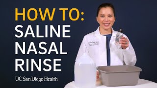 Saline Nasal Rinse How To [upl. by Pollak]