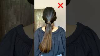 Stop Doing This ❌  hairstyle ponytail hairtutorial shorts [upl. by Nlycaj746]