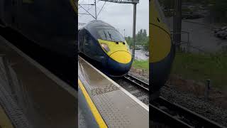 Javelin high speed train pulling into Ebbsfleet Station trainjavelintrainspottingfasthobbylife [upl. by Alesandrini]