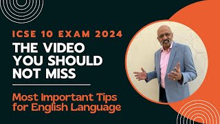 Last minute Tips for first day of ICSE 10 Board Exam 2024 and English Language paper  Sudhir Sir [upl. by Rochester]