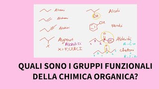 QUALI SONO I GRUPPI FUNZIONALI DELLA CHIMICA ORGANICA SPIEGAZIONE SUPER RAPIDA  ESERCIZI  CHIMICA [upl. by Fidelas598]