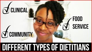 THE DIFFERENT TYPES OF DIETITIANS  WHAT THEY DO [upl. by Aihtnys]