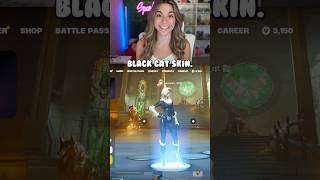 NEW Unreleased BLACK CAT Skin in Fortnite fortnite [upl. by Mitzl]