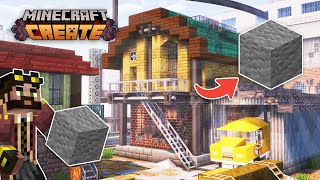 I built an INFINITE ANDESITE FACTORY in Minecraft Create Mod [upl. by Rehttam665]