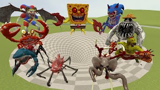 SPARTAN KICKING EVOLUTION OF ALL ZOOCHOSIS MUTANT ANIMALS in TOXIC HOLE Garrys Mod [upl. by Hoebart734]