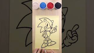 sand painting sonic art sandart shorts [upl. by Weyermann908]