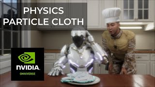 Omniverse Machinima Physics Particle Cloth Test  Cake Mission Outtakes [upl. by Aldis]