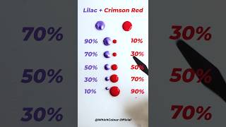 Lilac Vs Crimson Red Colour Mixing Video acrylicpainting colourmixing tappingsounds [upl. by Glanti]