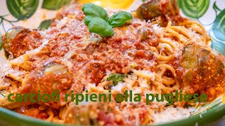 Gefüllte Artischocken nach apulischer Art  vegetarisch ein tolles original italienisches Rezept [upl. by Felisha913]