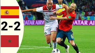 Morocco vs Spain 22 World Cup2018 Excellent Higlights and goals HD [upl. by Fasta984]