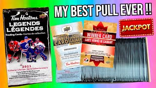 HIT OF A LIFETIME  2023 Upper Deck Tim Hortons Legends Hockey Cards Pack Opening [upl. by Noirod872]