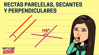 🔴Rectas paralelas perpendiculares y secantes [upl. by Etteiram]