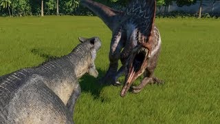 Allosaurus VS Spinosaurus  Jurassic World Evolution [upl. by Perot]