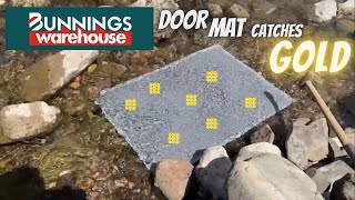 Bunnings door mat gold sluice finds gold [upl. by Hecht233]