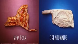 All 50 States Reimagined as Food Puns [upl. by Lalise]